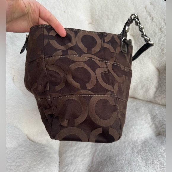 Vintage Design Coach Madison Geometric brown bag Nr.14133 - Picture 4 of 13